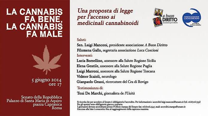Ecco la nuova proposta di legge del senatore Manconi per la cannabis terapeutica