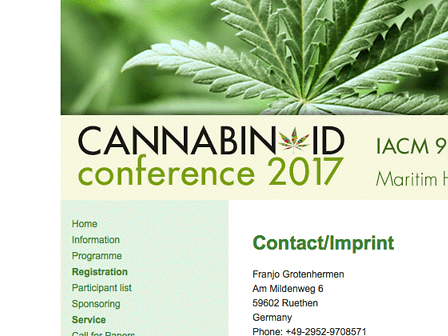 Cannabinoid conference 2017: l&amp;#039;invito a presentare le ricerche