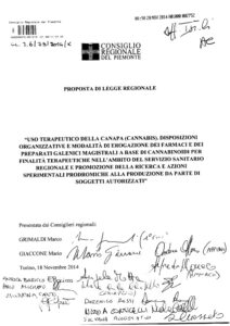 Proposta legge Piemonte